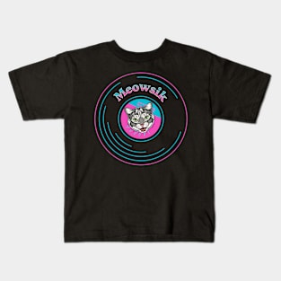 Retro Meowsik-Cat and Music lovers- Kids T-Shirt